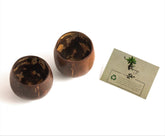 Pala Coconut Shell Cup - Pack of 2, Brown, 200ml